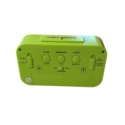 Digital Alarm Clock Steering Wheel, LCD, Temperature, Light Sensor