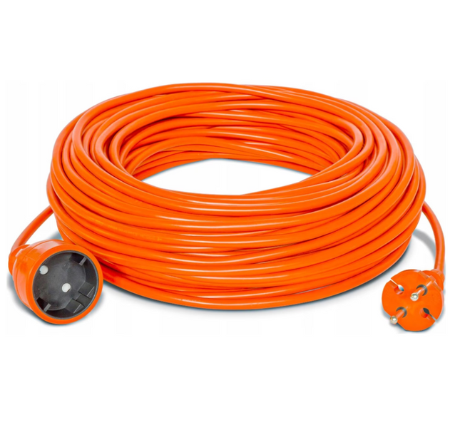 European Extension Power Cord, 1.5mm² Power Cord, 250V, Widely Suitable for Outdoor Use or Connecting Computers, TVs, Printers