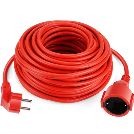 European Extension Power Cord, 1.5mm² Power Cord, 250V, Widely Suitable for Outdoor Use or Connecting Computers, TVs, Printers