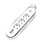 3 Sockets + 3 USB Ports