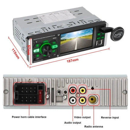 Multimedia Car MP5 Player Head Unit 1 din 4 Inch 4052AI