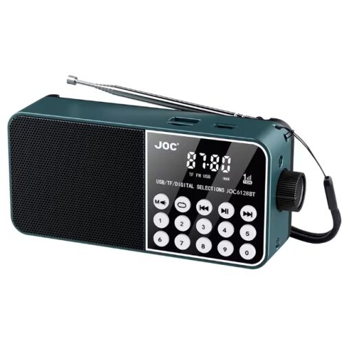 JOC Portable Bluetooth Speaker, Full Band Radio with LED Digital Display, Mini Portable MP3 Player