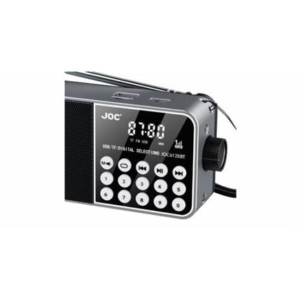 JOC Portable Bluetooth Speaker, Full Band Radio with LED Digital Display, Mini Portable MP3 Player