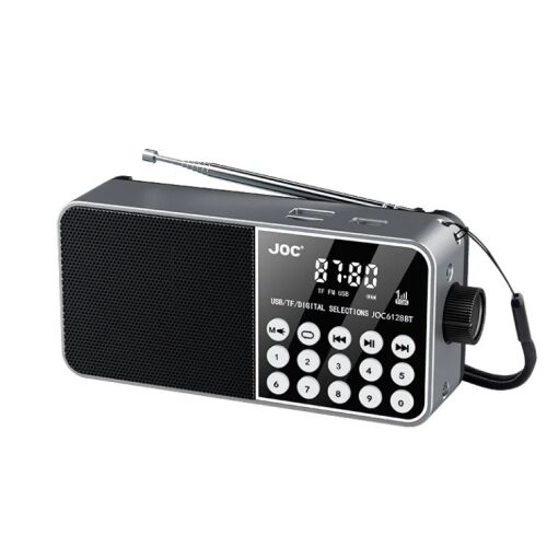 JOC Portable Bluetooth Speaker, Full Band Radio with LED Digital Display, Mini Portable MP3 Player