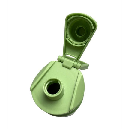 AKINSDA Insulated Water Bottle 650 ml Green Color, Double-Layer Stainless Steel Thermos, with Carrying Handle