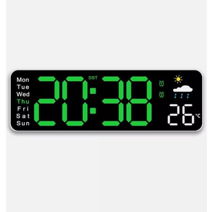 Digital LED clocks, wall-mounted, table clock with temperature display