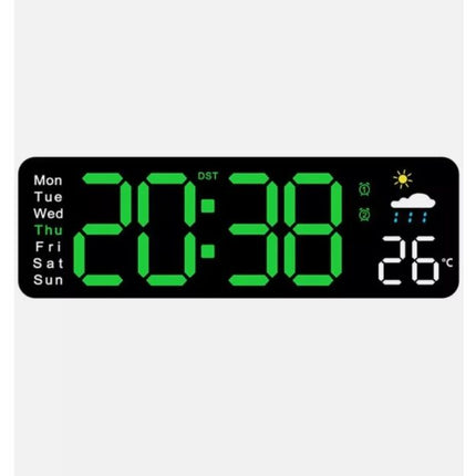 Digital LED clocks, wall-mounted, table clock with temperature display