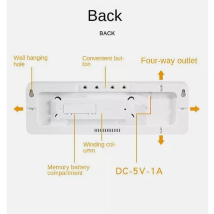 Digital LED clocks, wall-mounted, table clock with temperature display