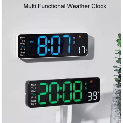 Digital LED clocks, wall-mounted, table clock with temperature display
