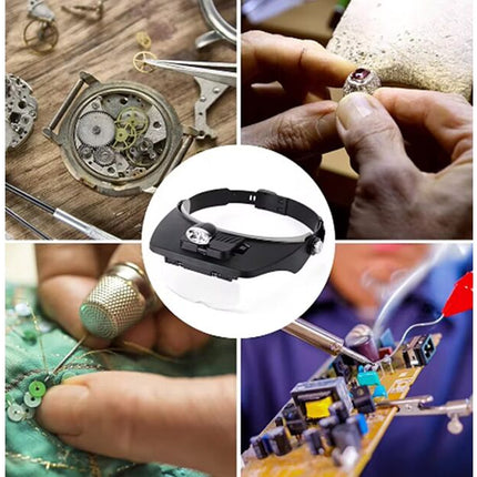 Headband magnifier set - 4 lenses 81001-A