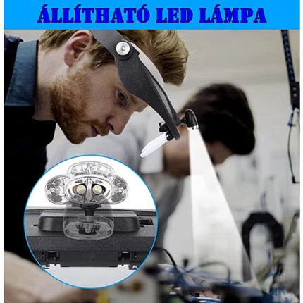 Headband magnifier set - 4 lenses 81001-A