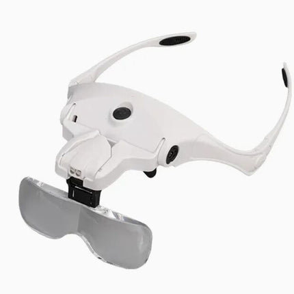 LED jewelry magnifier, set with frame and magnifying lenses 9892B2C