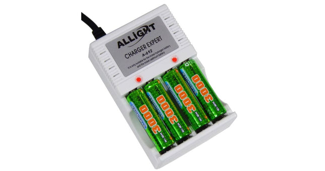 Allight Extra Battery Charger For AA, AAA and 9V batteries