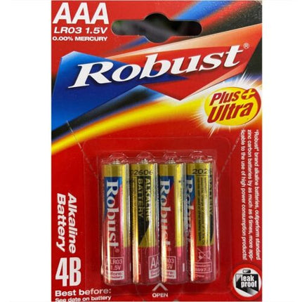 Robust AAA AA alkaline battery 1.5 V Ultra Plus
