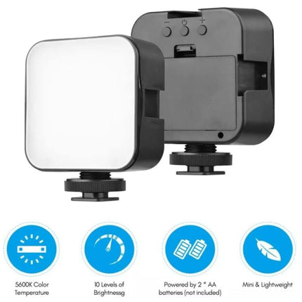 Professional camera and phone holder with microphone, light and video recording kit