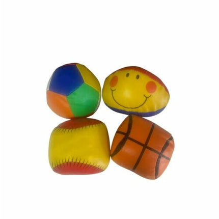 Pack of 4 Mini Beach Balls - Inflatable Beach Balls, Pool Party Favors for Kids - Pets, 4 Soft Foam Balls with Animal Cartoon Patterns, Lightweight - Kids Birthday Gifts for Return