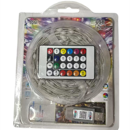 RGB LED strip set 10m, RGB, 5V DC, IP65, USB