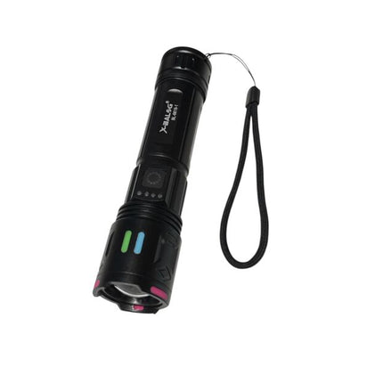 USB Rechargeable Flashlight 3000M, BL-6619-1, 15.9 cm, 26650 Battery, 6 Lighting Modes, High Brightness