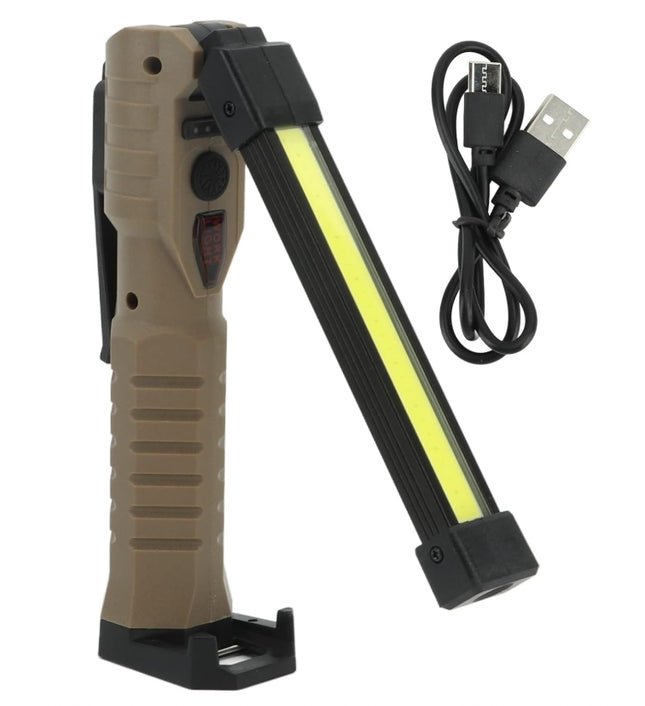COB LED Work Light, 300mm Extended COB Work Light, 1200mAh, Foldable, Magnetic, Type C for Maintenance