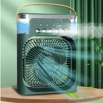 Mini portable fan, cooler and humidifier, 600ml, 21x9x26cm