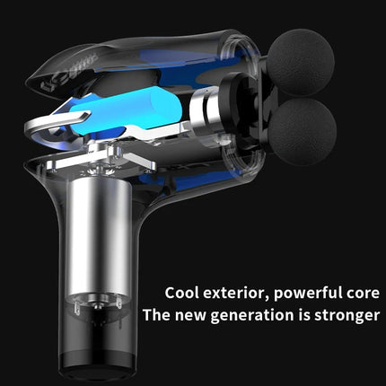 Massage gun, double-headed, for pain relief and circulation