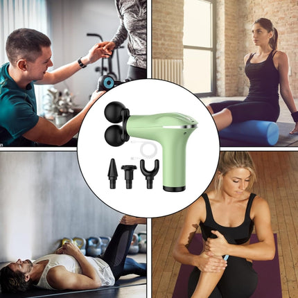Massage gun, double-headed, for pain relief and circulation