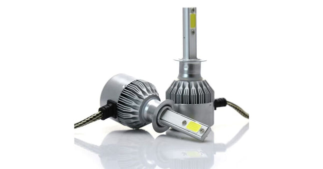 2 pcs C6 car LED kit, H1, H4, H7, 36w, 3800 lumen, 6500K, AUTO, 12-24 volts, COB