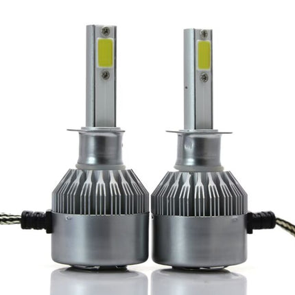 2 pcs C6 car LED kit, H1, H4, H7, 36w, 3800 lumen, 6500K, AUTO, 12-24 volts, COB