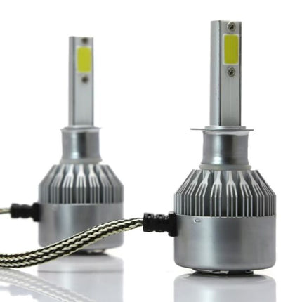 2 pcs C6 car LED kit, H1, H4, H7, 36w, 3800 lumen, 6500K, AUTO, 12-24 volts, COB