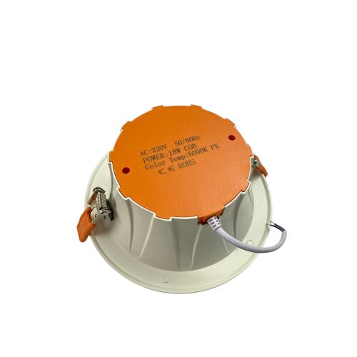 COB downlights 18W, 220V 50/60Hz, 6000K