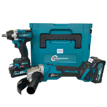 Tool set angle grinder and impact driver with 2 batteries 8 Ah, 48V DK-3002/5001