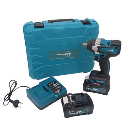 45-piece tool kit, cordless screwdriver set, 2 x 36V batteries, for Home Maintenance, DIY Projects, and Automotive Repair