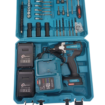 45-piece tool kit, cordless screwdriver set, 2 x 36V batteries, for Home Maintenance, DIY Projects, and Automotive Repair