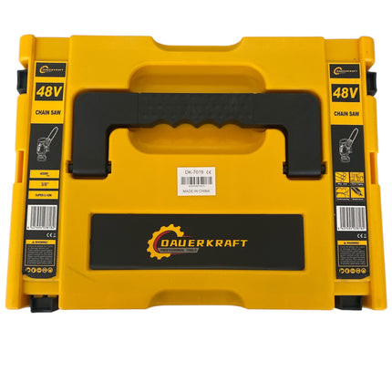 Cordless Electric Chainsaw 48V with 2 Batteries for Tree Pruning, Branch and Wood Cutting