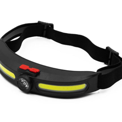 Rechargeable headlamp, all-angle headlight, 4 lighting modes, COB LED + XPE LED lamps, 270°