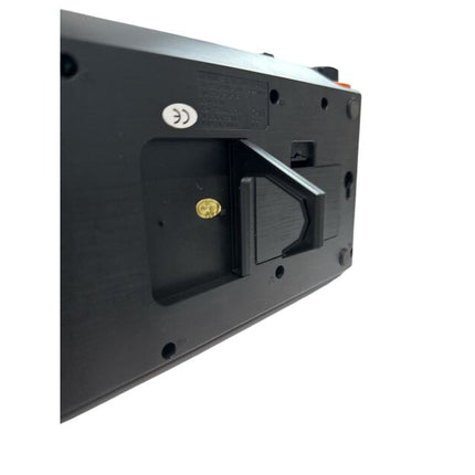 Powerful portable fan with solar and electric charging, built-in radio, Bluetooth speaker and LED light