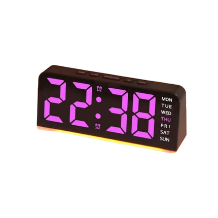 LED large display, lamp clock, calendar snooze multi-function digital alarm clock