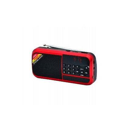 Mini Rechargeable Radio with Bluetooth and USB for Camping, Hiking, Indoor/Outdoor Pocket Radio