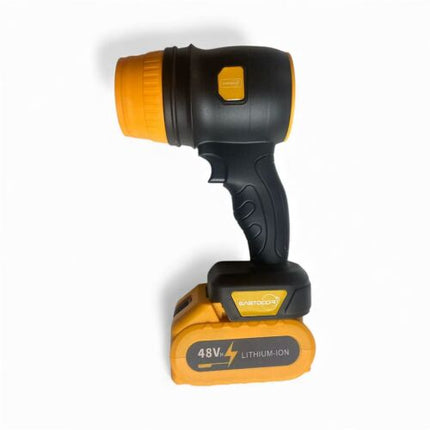 21V 48VH electric turbine blower, 508g thrust, strong airflow, suitable for car cleaning and dust removal, comes with 2 batteries and charger