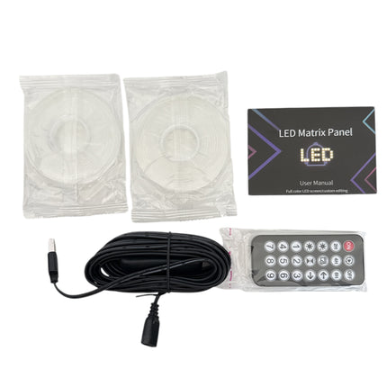 Matrix LED Panel, APP Control, Programmable Flexible LED Panel, Multi-Color, 192mm x 898 mm