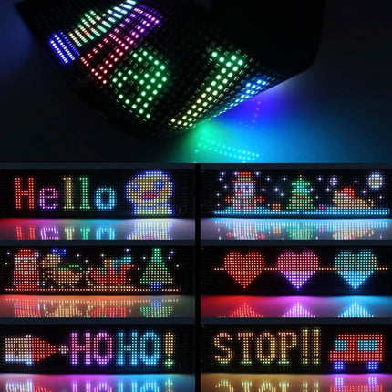 Matrix LED Panel, APP Control, Programmable Flexible LED Panel, Multi-Color, 192mm x 898 mm