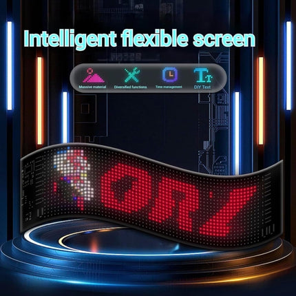 Matrix LED Panel, APP Control, Programmable Flexible LED Panel, Multi-Color, 192mm x 898 mm