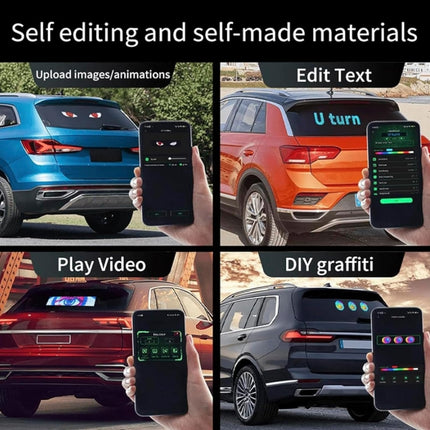 Matrix LED Panel, APP Control, Programmable Flexible LED Panel, Multi-Color, 192mm x 898 mm