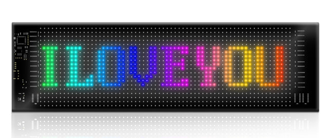 LED Matrix Panel 20x64, APP Control, Remote Control, 5M Cable