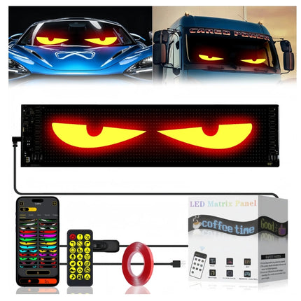 LED Matrix Panel 20x64, APP Control, Remote Control, 5M Cable