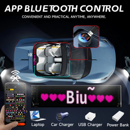 LED Matrix Panel 20x64, APP Control, Remote Control, 5M Cable