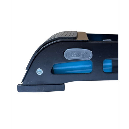 Dual-cylinder car foot pump with pressure gauge, 130PSI 9 bar