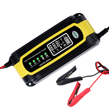 Intelligent automatic charger for car battery, multiple protection, 12V/24V, 10A