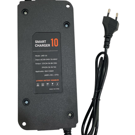 Intelligent automatic charger for car battery, multiple protection, 12V/24V, 10A