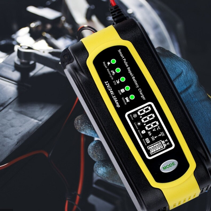 Intelligent automatic charger for car battery, multiple protection, 12V/24V, 10A